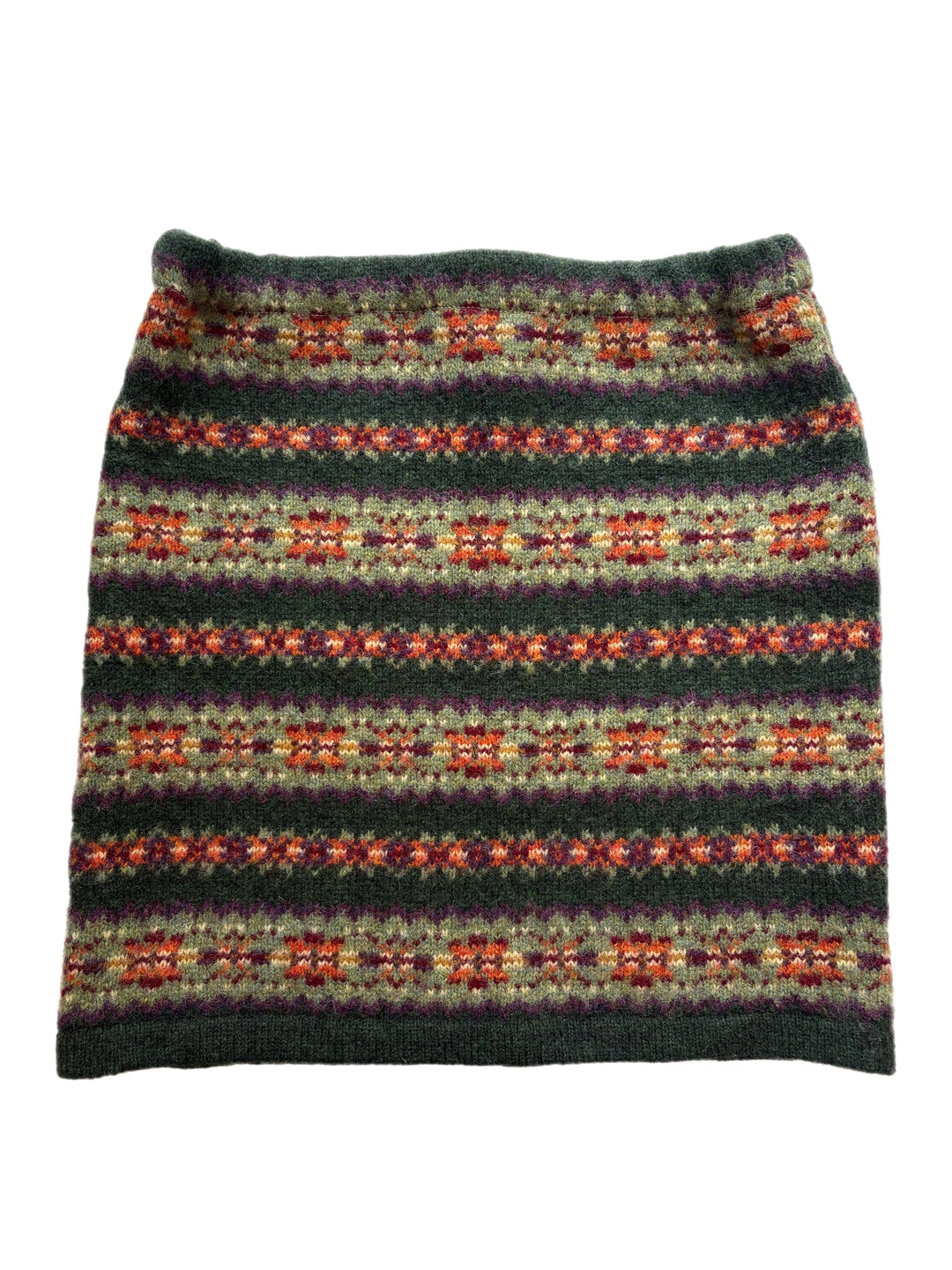Small Bun Warmer Skirt - Green, Purple, Orange & Red Nordic - 247