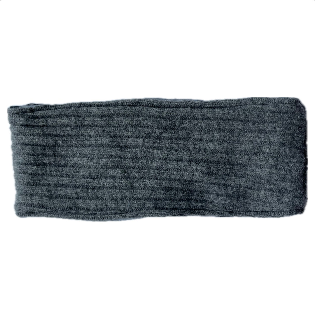 SALE Headband - Grey Cable Knit Uneven Stitching - 073
