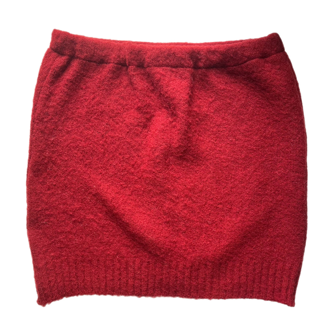 Womens Red Bun Warmer Skirt
