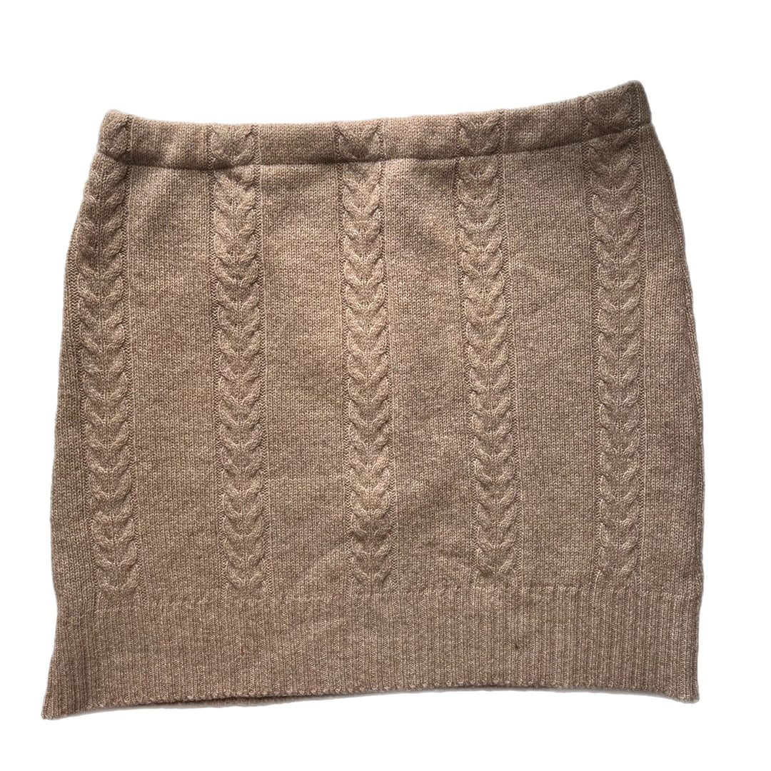 Womens Beige Bun Warmer Skirt