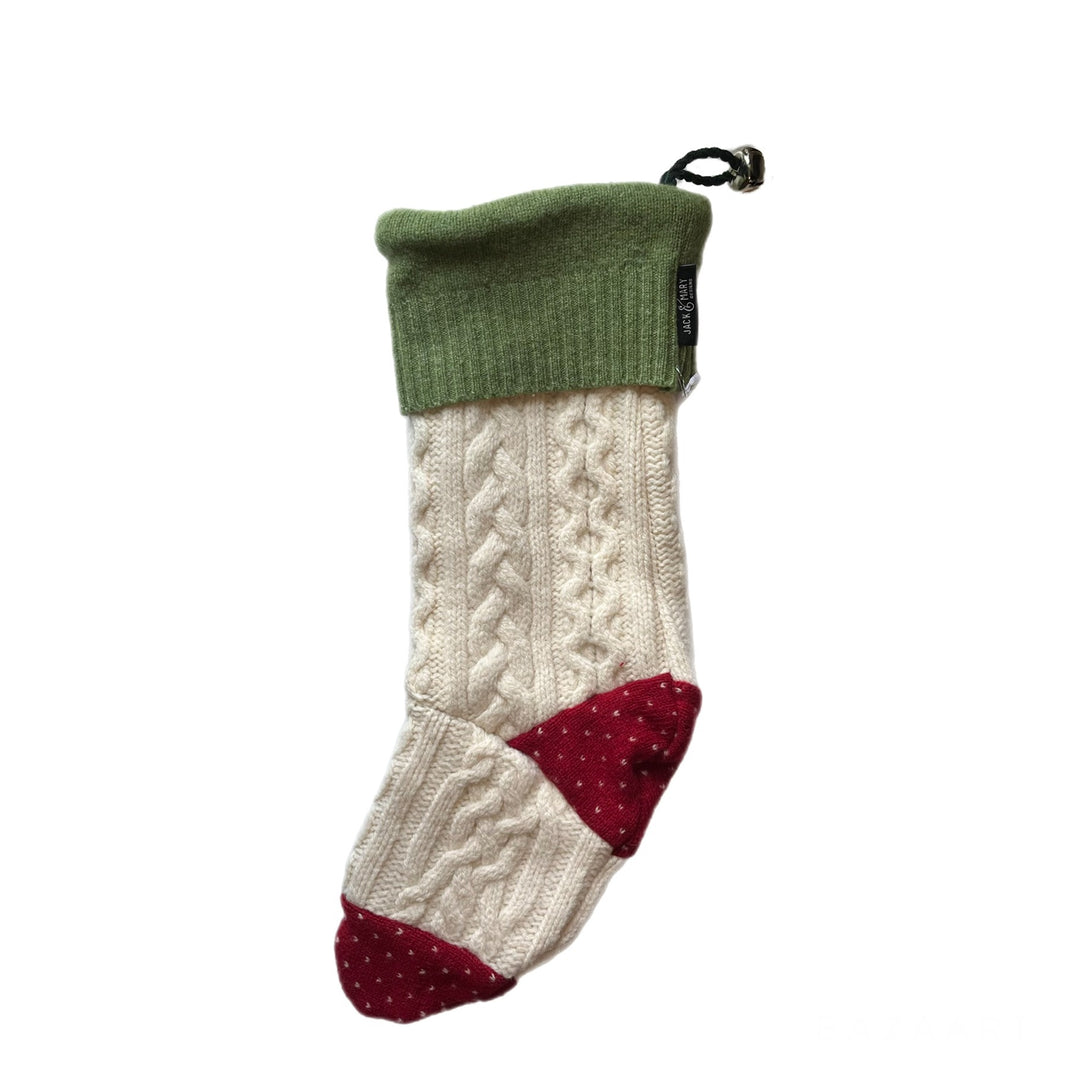 Green and Red Christmas Stocking