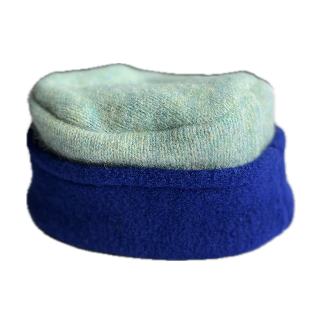 Kids Hat - Light Mint Green with Royal Blue - 165