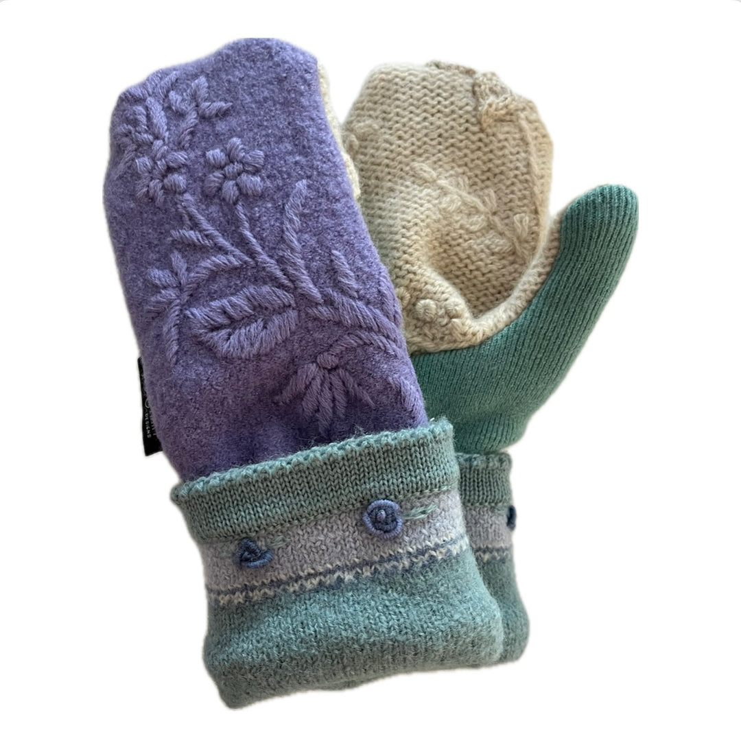 Women's Mittens - Lilac & Teal - 1518 M/L