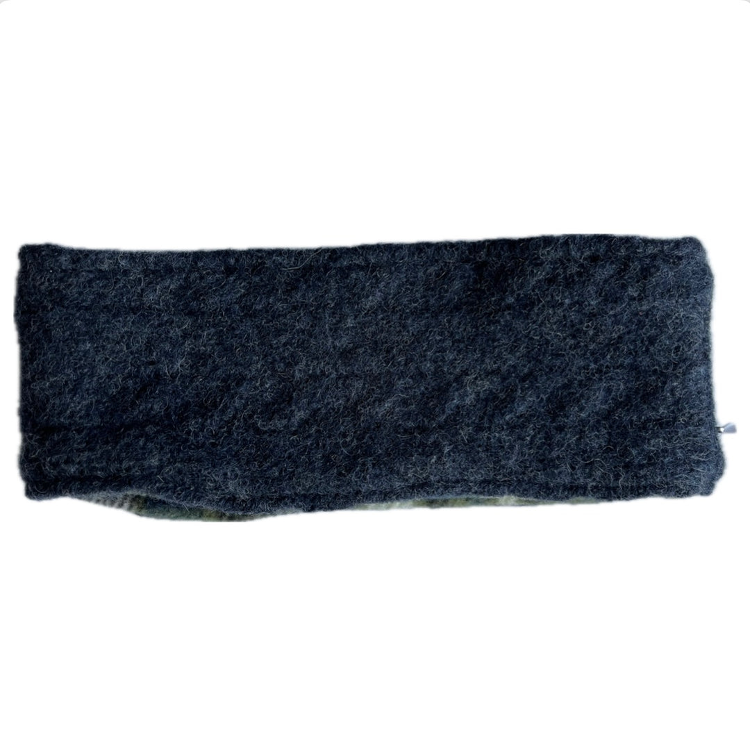 SALE Headband - Navy Uneven Stitching - 057