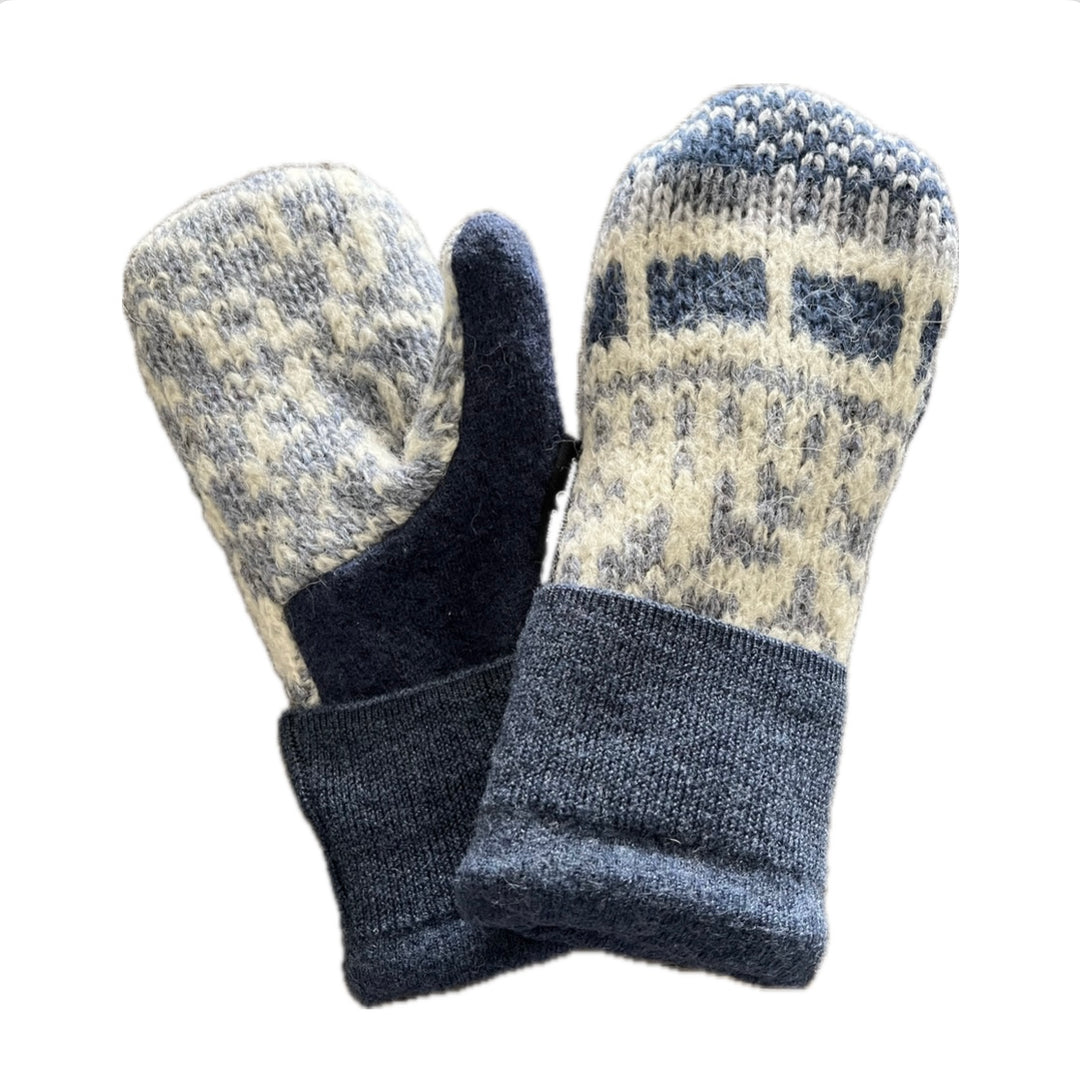 Women's Mittens - Shades of Blue Nordic