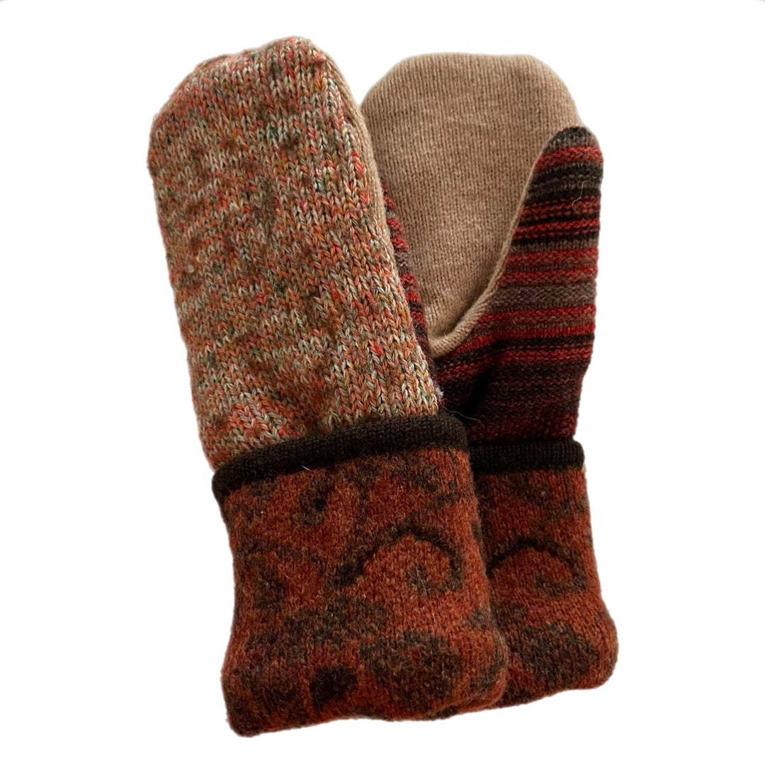 Women's Mittens - Shades of Orange - 1487 M/L