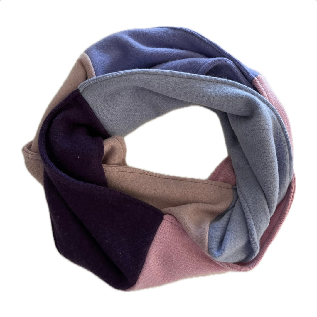 Cashmere Circle Scarf Shades of Pink & Purple 248