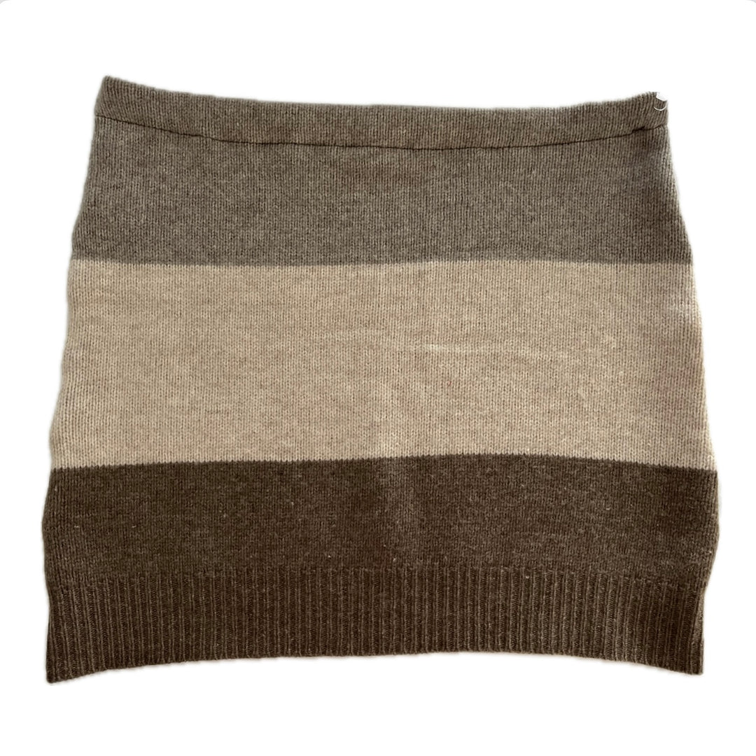 Large Bun Warmer Skirt - Shades of Brown - 228