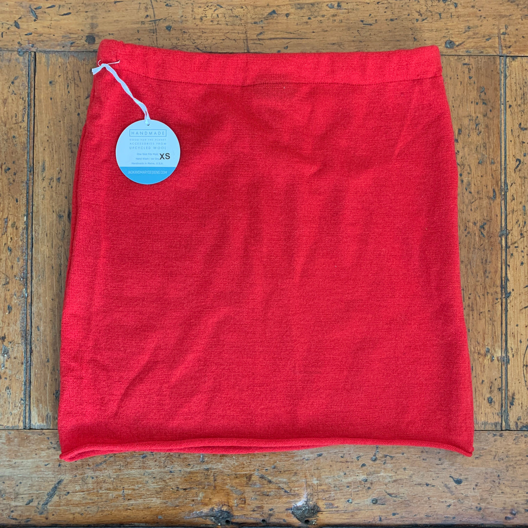 Bun Warmer Skirt, Orangey/Red, Size X Small
