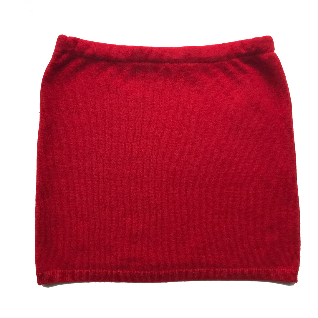 Bun Warmer Skirt, Bright Red, Size Small